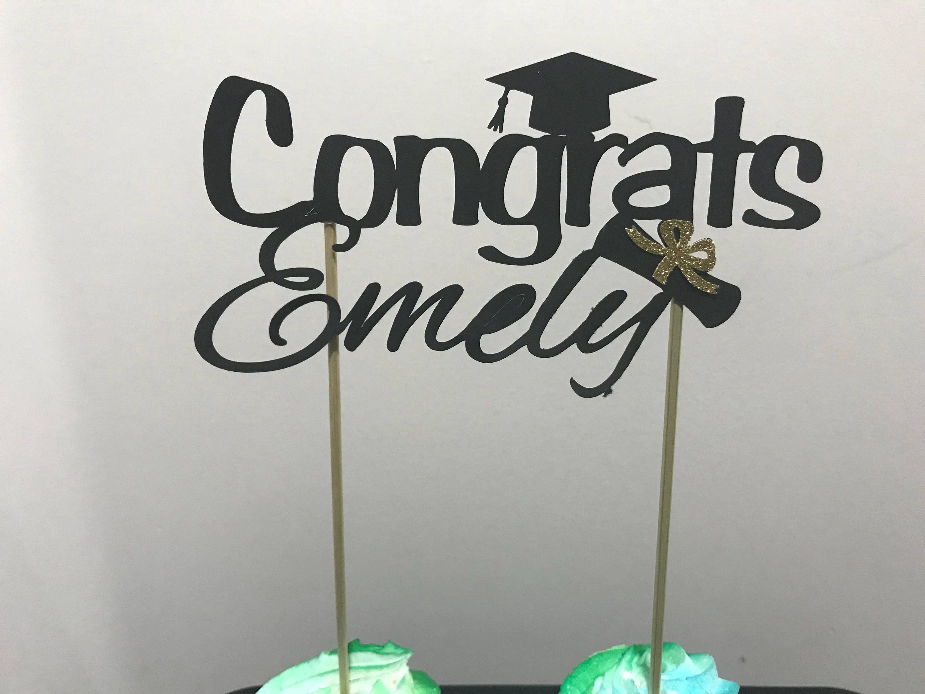 Graduation party decorations 2024, Graduation Cake Topper, Personalized