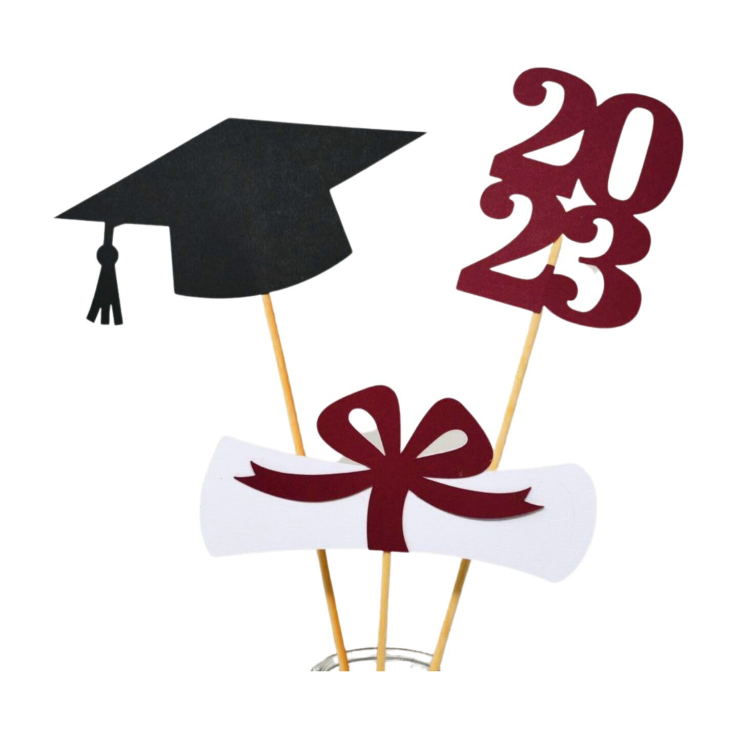Graduation party decorations 2025, Graduation Centerpiece Sticks, Grad