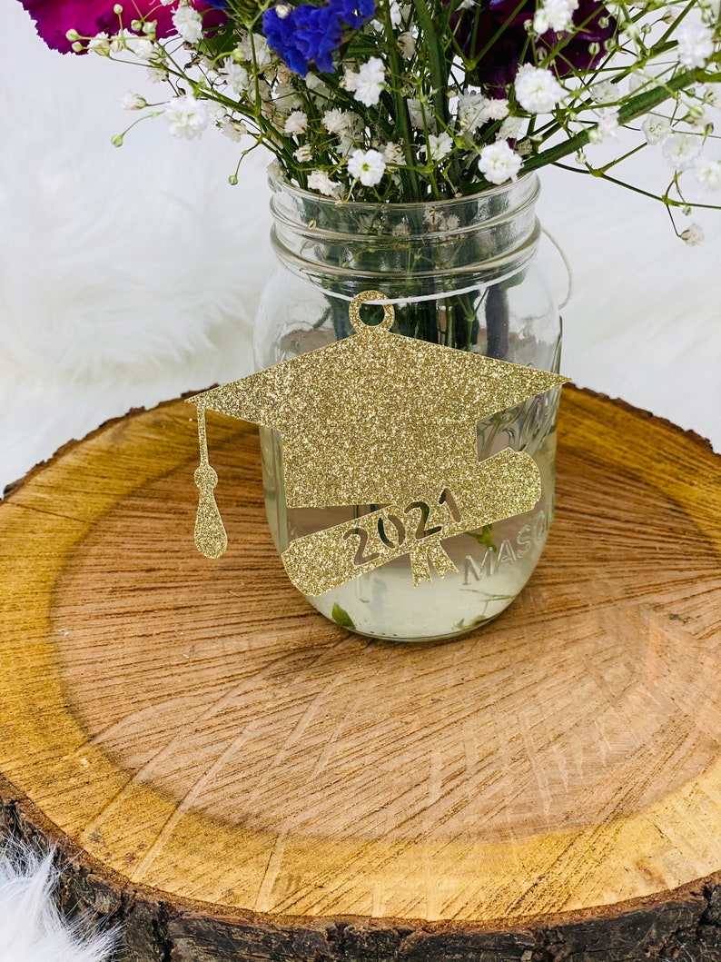 2021 Mason jar tags Graduation party decorations 2021 class of 2021 Graduation Decoration 2021 tags Graduation Cut outs 2021 cut out