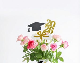 2026 Graduation decorations, Graduation Centerpiece Sticks, class of 2026, Graduation party Decoration, 2026 picks, Graduation Decor 2026