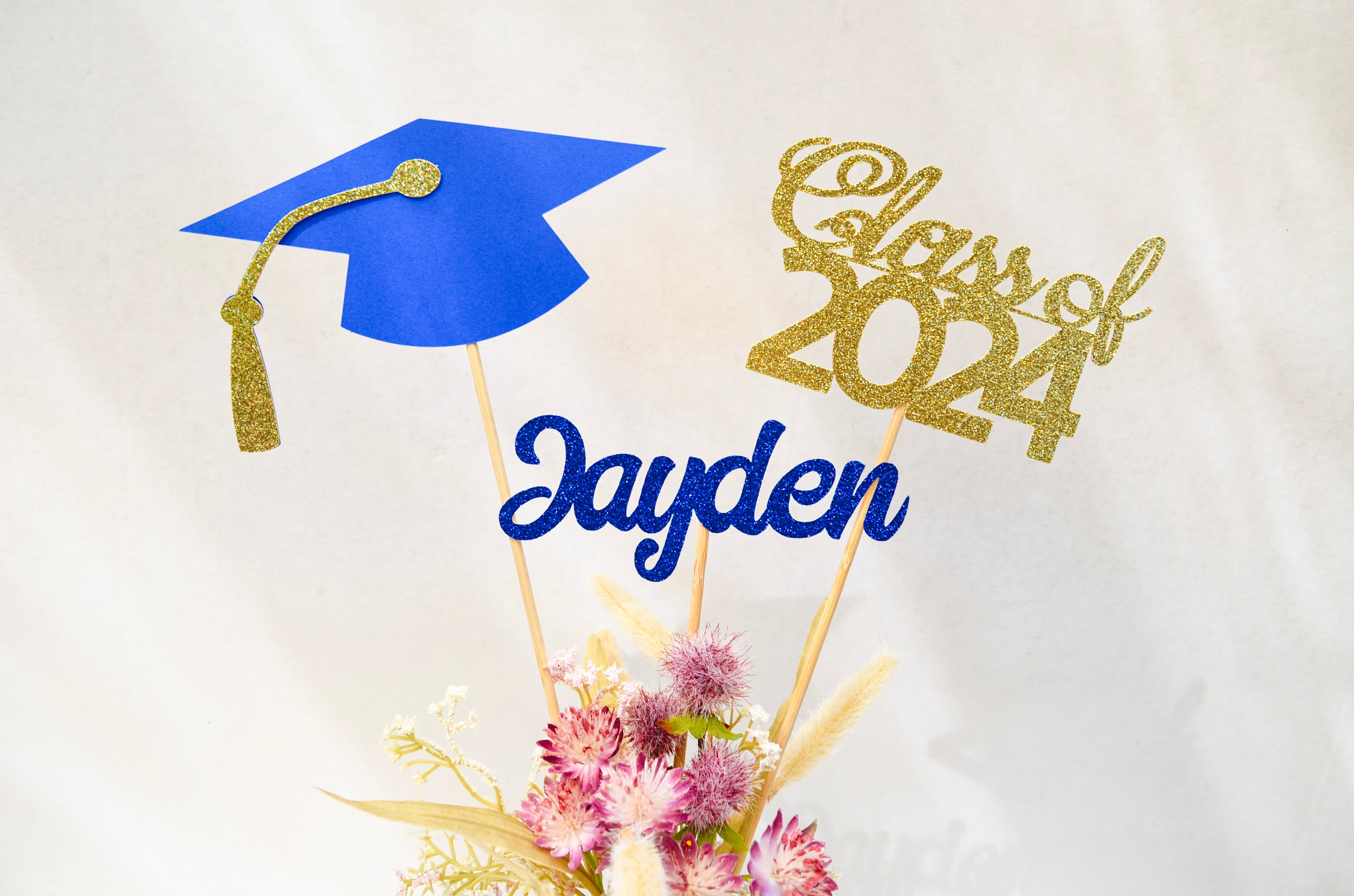 Graduation Decorations 2024, Graduation Centerpiece Sticks, Class of 2024,  Graduation Party Decorations, Graduation Party Decor, 2024 Decor 