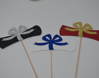 Graduation party decorations 2025, Graduation Centerpiece Sticks, Grad, Cap, Diploma, class of 2025, Graduation Decoration, prom 2025