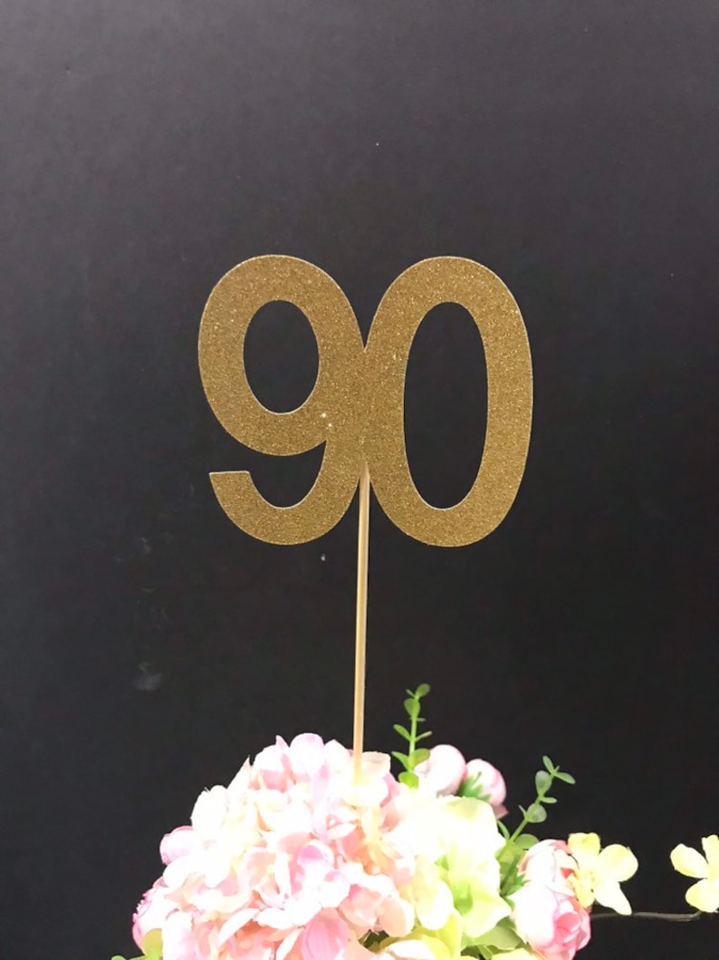 90th Birthday Party Decorations 90th Birthday Centerpiece Etsy