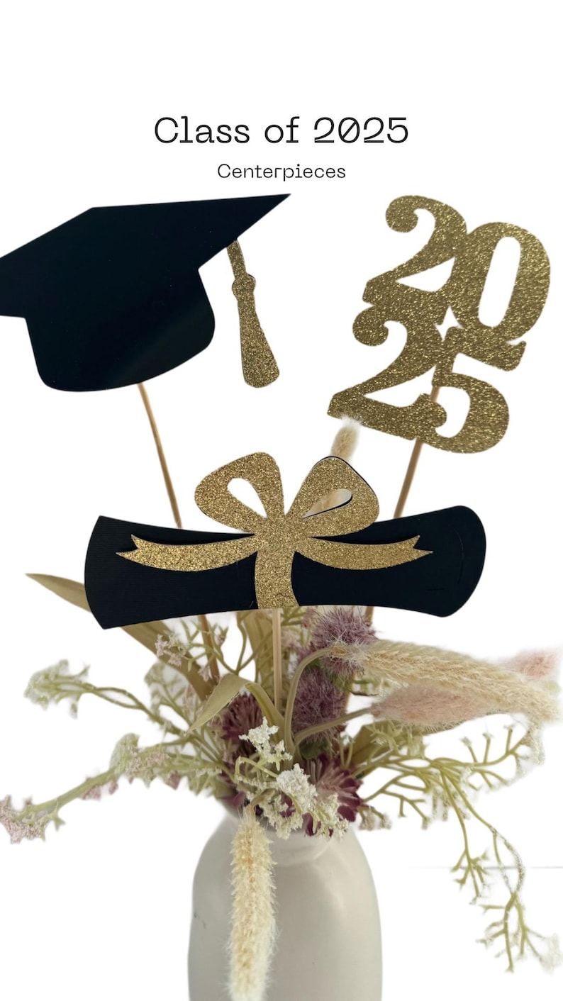 2026 Graduation centerpieces, Class of 2026, Graduation Centerpiece Sticks, Graduation party Decoration, prom 2026 picks, 2026 Graduation zdjęcie 10