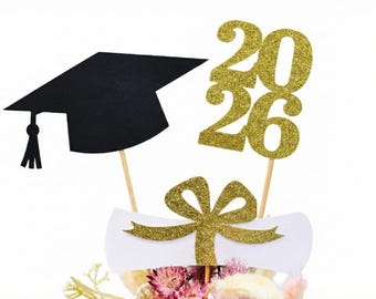 2026 Graduation decorations, Graduation Centerpiece Sticks, class of 2026, Graduation party Decoration, 2026 picks, Graduation Decor 2026