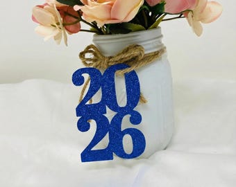 2026 tags, 2026 cut out, Graduation party decorations 2026, Graduation Cut outs, 2026 Mason jar tags , class of 2026, Graduation Decoration