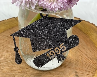 1972 Mason Jar Tags, Class Reunion 1972, Class Reunion Centerpiece, Class of 1972 Decoration, Class Anniversary, Prom, School, University