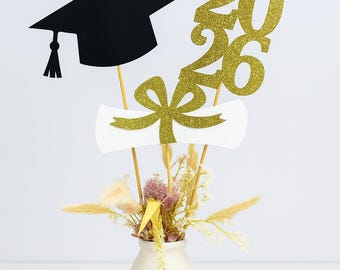 2026 Graduation decorations, Graduation Centerpiece Sticks, class of 2026, Graduation party Decoration, 2026 picks, Graduation Decor 2026