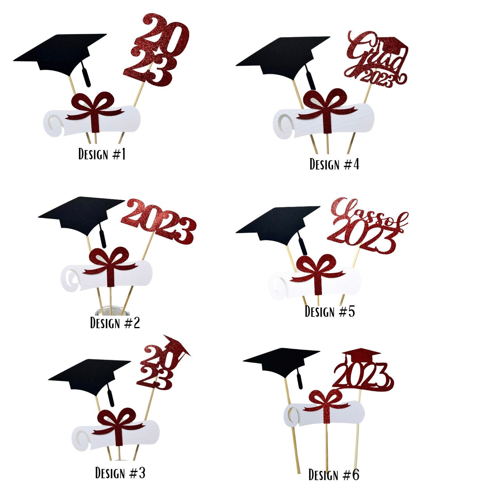 2024 Graduation decorations, Graduation Centerpiece Sticks, class of 2024,  Graduation party Decoration, prom 2024 picks