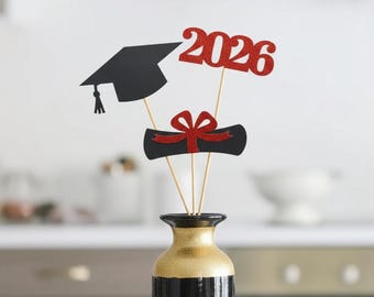 Graduation party decorations 2026, Graduation Centerpiece Sticks, class of 2026, 2026 Graduation Decoration, prom 2026 pick, 2026 decoration