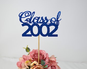 Class Reunion 2002, Class of 2002, 20th Class Reunion Centerpiece , Class Reunion Decoration, Class Anniversary, Prom, School, University