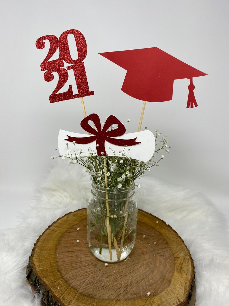 2022 Graduation Decorations Graduation Centerpiece Sticks Etsy