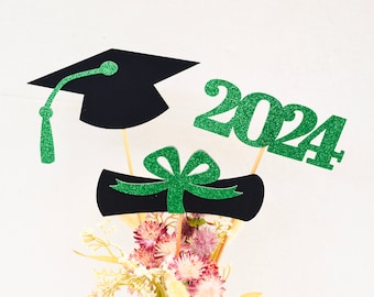 Graduation party decorations 2024, Graduation Centerpiece Stick, 2024 Cap, Diploma , class of 2024, Graduation Decoration 2024, prom 2024