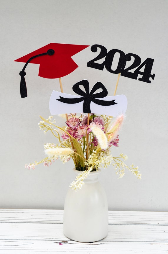 Graduation Centerpiece 2024, Sticks, Graduation Decorations, Class of 2024,  Graduation Decor 2024, Graduation Party Decoration, 2024 Picks -  Norway