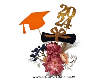 2024 Graduation decorations, Graduation Centerpiece Sticks, class of 2024, Graduation party Decoration, 2024 picks, Graduation Decor 2024