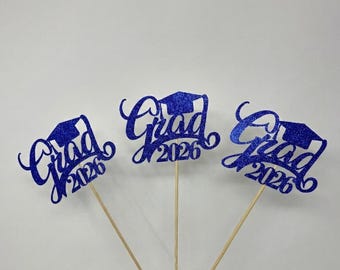 Graduation party decorations 2026, Graduation Centerpiece Sticks, Grad, Cap, Diploma, class of 2026, Graduation Decoration, prom 2026