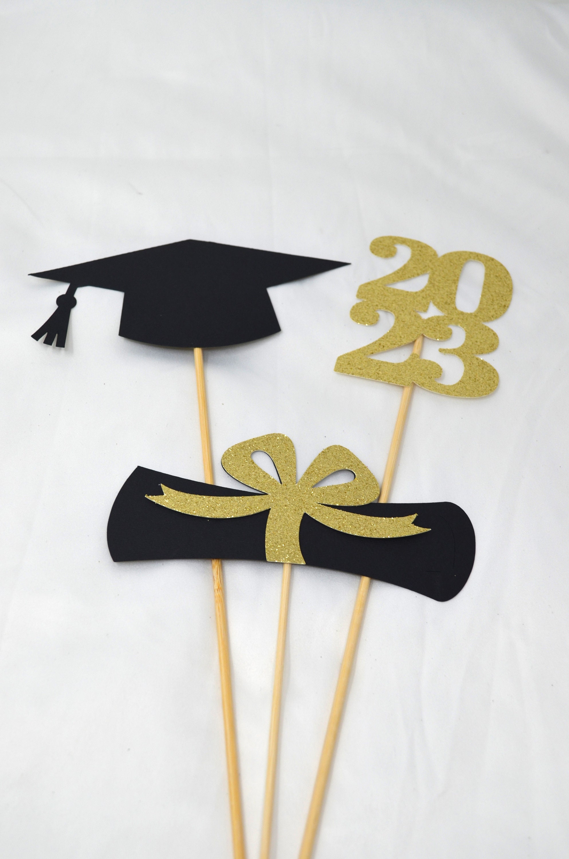 2025 Graduation decorations, Graduation Centerpiece Sticks, class of 2025, Graduation party