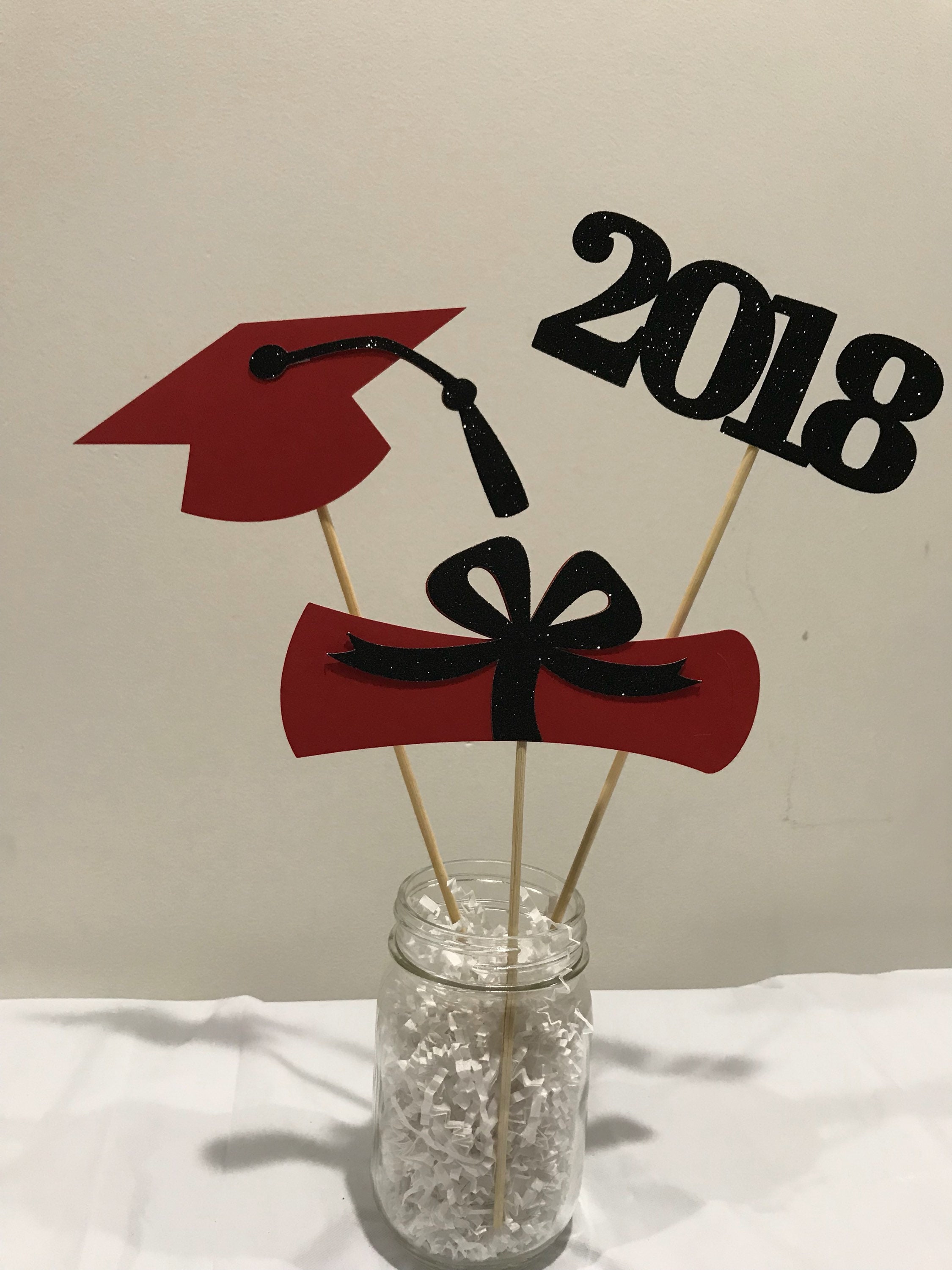 Graduation party decorations 2024, Graduation Centerpiece Sticks, Grad