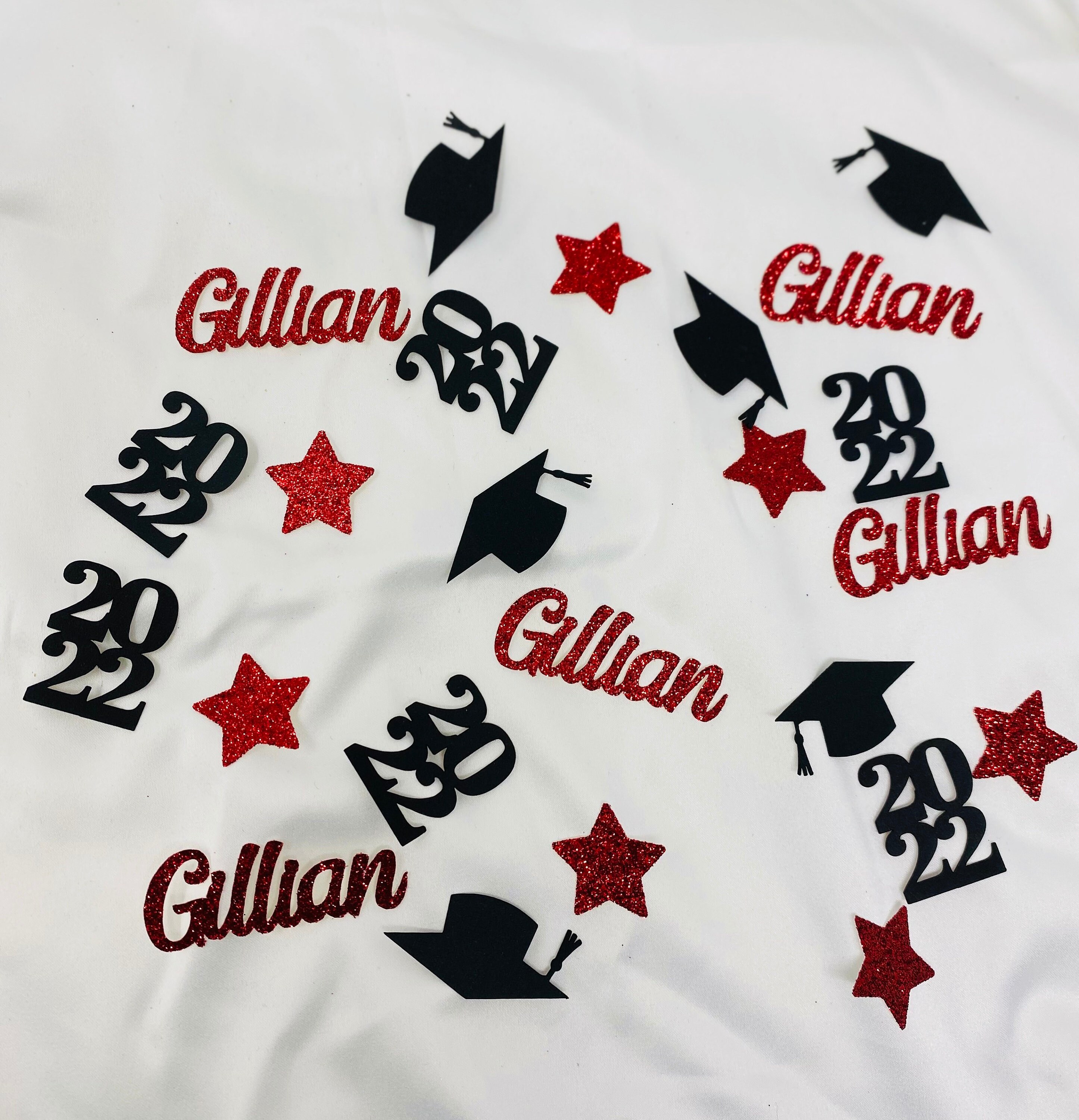 Graduation party decorations, 2025 Graduation glitter name confetti