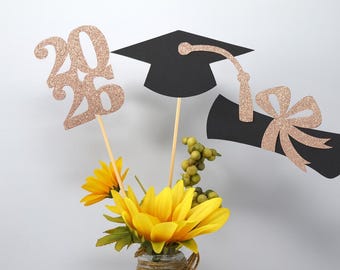 Graduation party decorations 2026, Graduation Centerpiece Sticks, Grad 2026, custom name centerpiece, Graduation table decor, Class of 2026