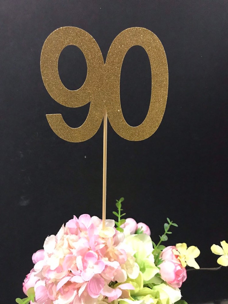 90th Birthday Party Decorations 90th Birthday Centerpiece Etsy