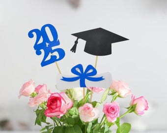 Graduation party decorations 2025, Graduation Centerpiece Sticks, Grad 2025, custom name centerpiece, Graduation table decor, Class of 2025