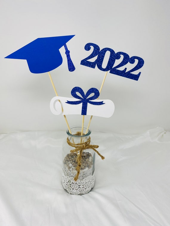 Big Dot of Happiness 2024 Blue Graduation Decorations - DIY Party