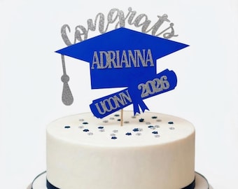 Personalized Graduation Cake Topper, Graduation decoration, cake topper.