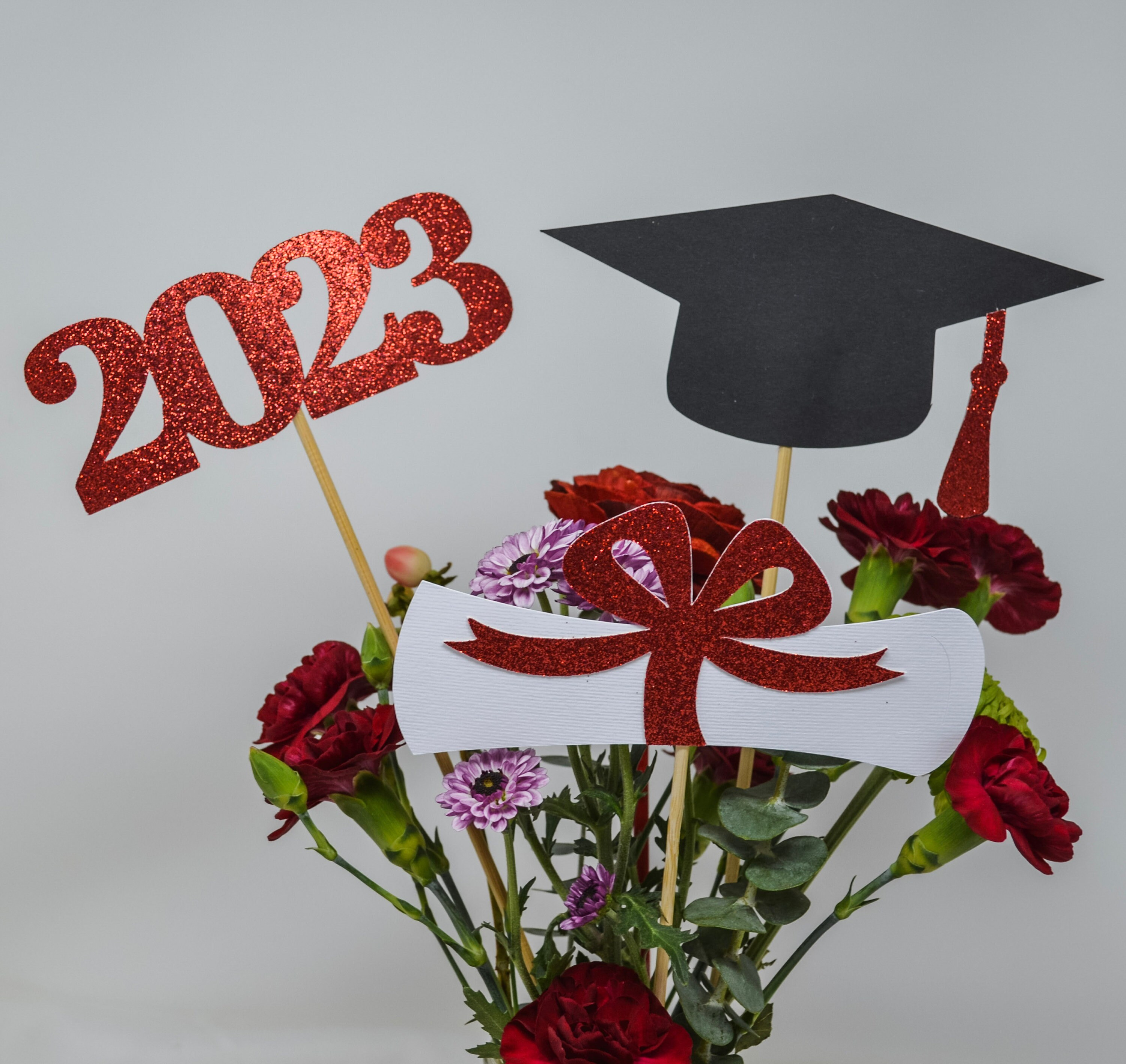 2023 Graduation Centerpiece, Graduation Centerpiece Sticks, Graduation