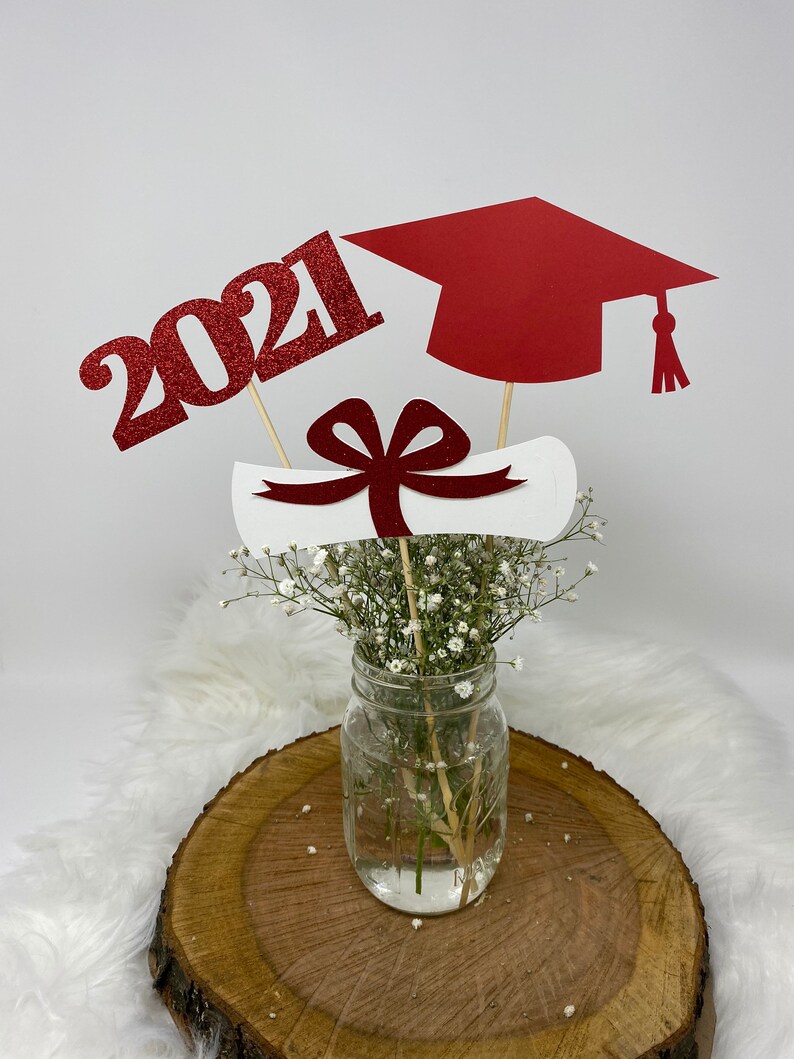 2022 Graduation Decorations Graduation Centerpiece Sticks Etsy