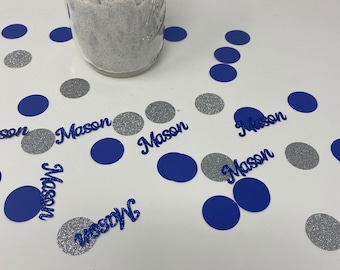 Custom Name Confetti, Custom party decor, Confetti, Table Decor, Birthday Party, Baby Shower Decorations, Party Supplies, Party Decorations