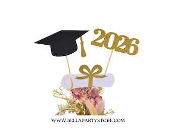 Graduation decorations 2026, Graduation Centerpiece Sticks, class of 2026, Graduation Party Decorations, Graduation Party Decor, 2026 topper