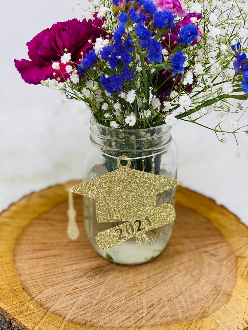 2021 Mason jar tags Graduation party decorations 2021 class of 2021 Graduation Decoration 2021 tags Graduation Cut outs 2021 cut out