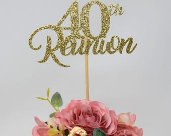 Set of 3 40th Reunion, Class Reunion 40th, 40th Class Reunion centerpieces, Class Reunion Decoration, Class Anniversary, Prom, class of 1985