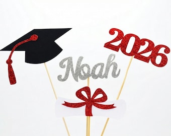 Graduation party decorations 2026, Graduation Centerpiece Sticks, PERSONALIZED, class of 2026, Graduation Decoration, prom 2026