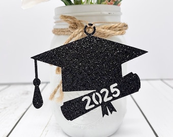 2025 tags, 2025 cut out, Graduation party decorations 2025, Graduation Cut outs, 2025 Mason jar tags , class of 2025, Graduation Decoration