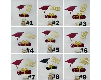 Graduation party decorations 2024, Graduation Centerpiece Sticks 2024, graduation hat diploma 2024, class of 2024,Graduation Decoration 2024