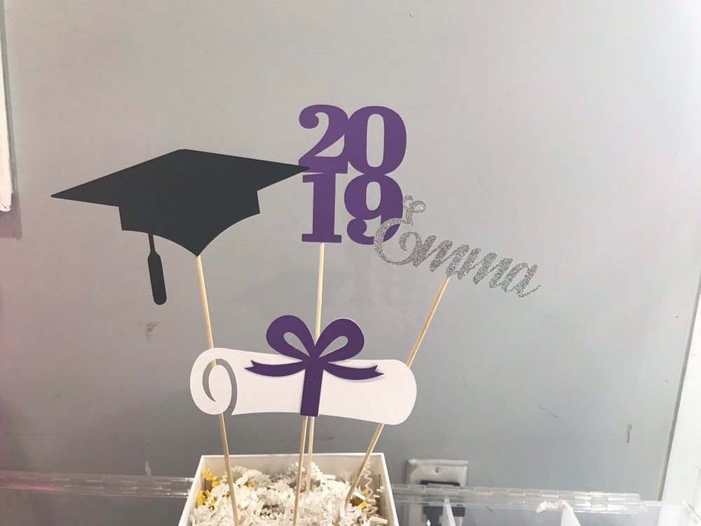 Graduation party decorations 2020, Graduation Centerpiece Sticks, Grad