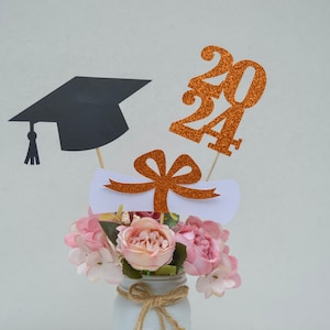 2024 Graduation decorations, Graduation Centerpiece Sticks, class of 2024, Graduation party Decoration, 2024 picks, Graduation Decor 2024