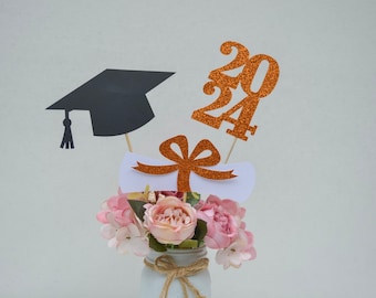 2024 Graduation decorations, Graduation Centerpiece Sticks, class of 2024, Graduation party Decoration, 2024 picks, Graduation Decor 2024