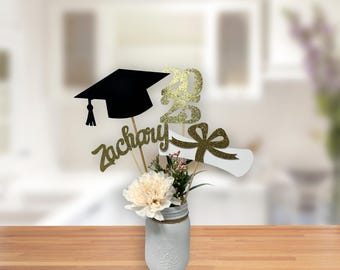 Graduation party decorations 2025, Graduation Centerpiece Sticks, Grad 2025, custom name centerpiece, Graduation table decor, Class of 2025