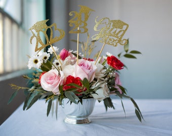 Graduation party decorations 2024, Graduation Centerpiece Sticks, Grad, Gold 2024 stick, class of 2024, Graduation Decoration, prom 2024