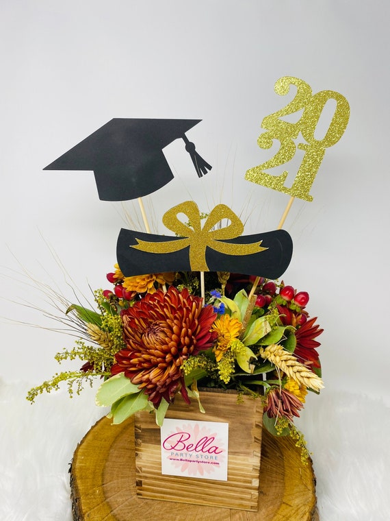 2024 Graduation decorations, Graduation Centerpiece Sticks, class of 2024,  Graduation party Decoration, 2024 picks, Graduation Decor 2024