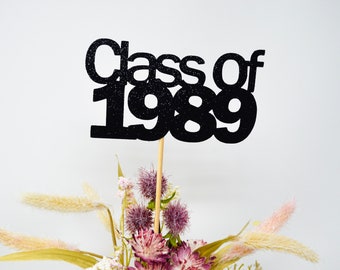 Class Reunion 1989, Class of 1989, Class Reunion Centerpiece , Class Reunion Decoration, Class Anniversary, Prom, School, University