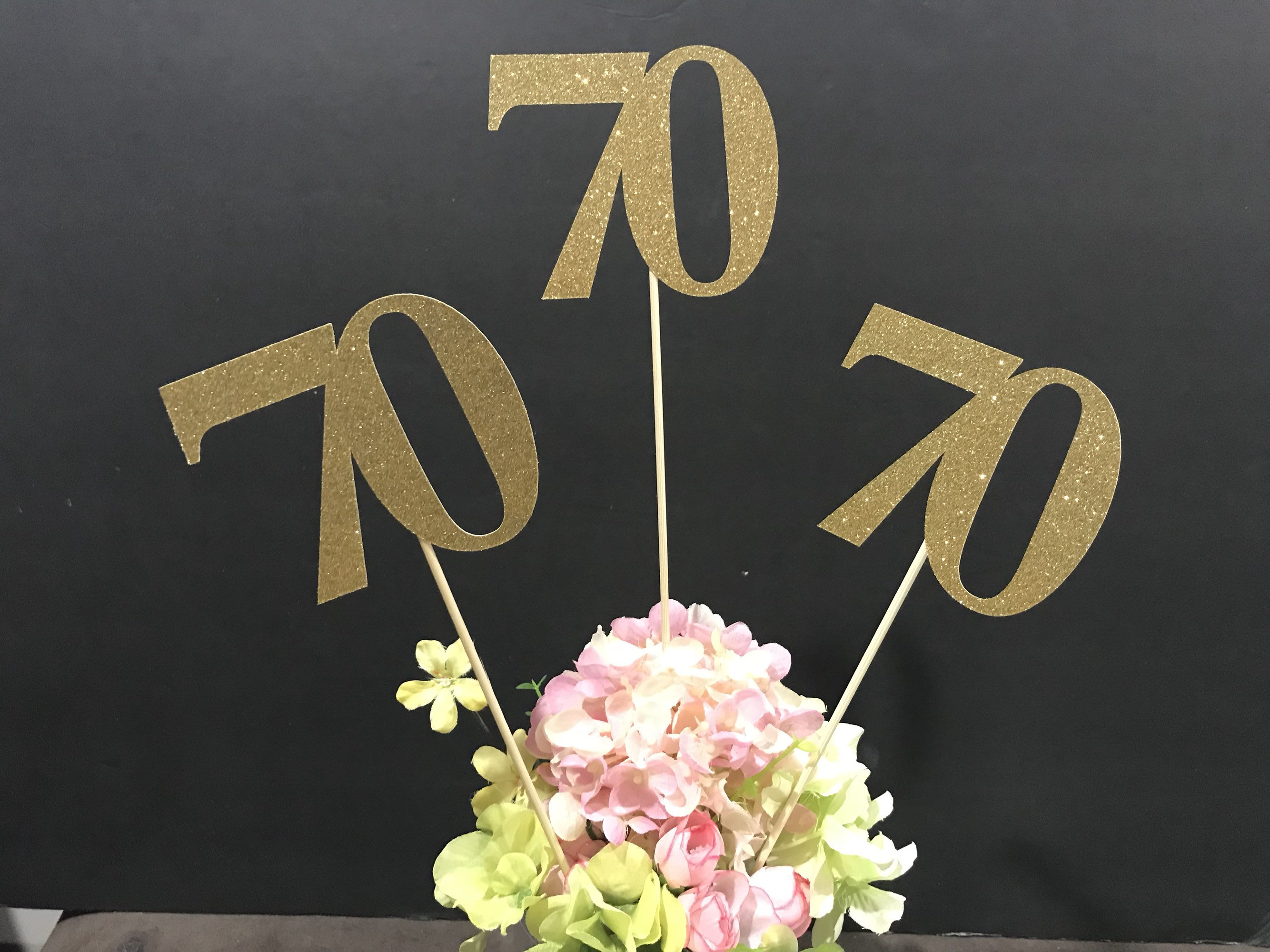 70th-birthday-decoration-70th-birthday-centerpiece-sticks-glitter