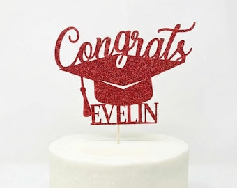 Congrats Grad 2026 topper, Graduation Cake Topper, Personalized Graduation cake topper, Graduation Party decor 2026, Congrats Grad
