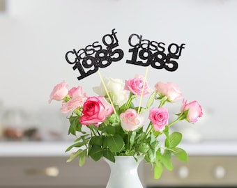 Set of 3 Class of 1985, Class Reunion 1985, 40th Class Reunion Centerpiece, Class Reunion Decoration, Class Reunion supplies, School Reunion