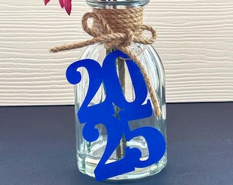 2025 tags, 2025 cut out, Graduation party decorations 2025, Graduation Cut outs, 2025 Mason jar tags, class of 2025, Graduation Decoration