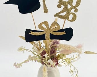 Graduation decorations 2026, Graduation Centerpiece Sticks, class of 2026, Graduation Party Decorations, Graduation Party Decor, 2026 decor