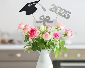 Graduation party decorations 2025, Graduation Centerpiece Sticks, Grad 2025, custom name centerpiece, Graduation table decor, Class of 2025